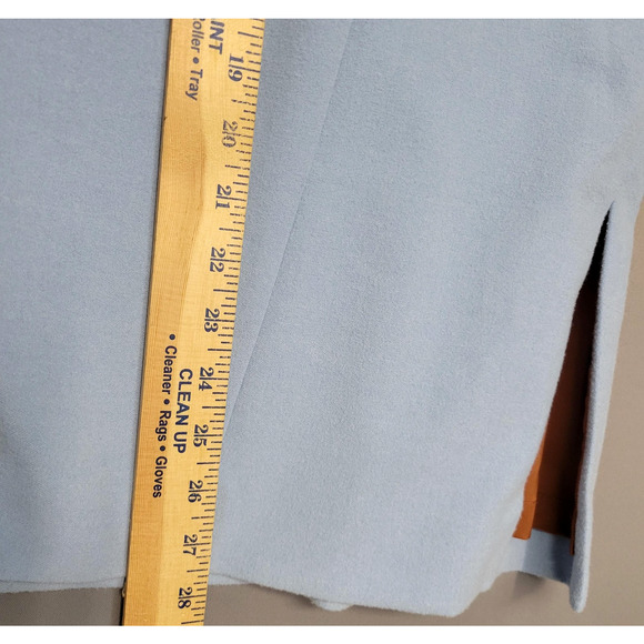 Etcetera Skirt Womens 16 Light Blue Pencil Back Zip Lined Front Pockets Career - Picture 8 of 11